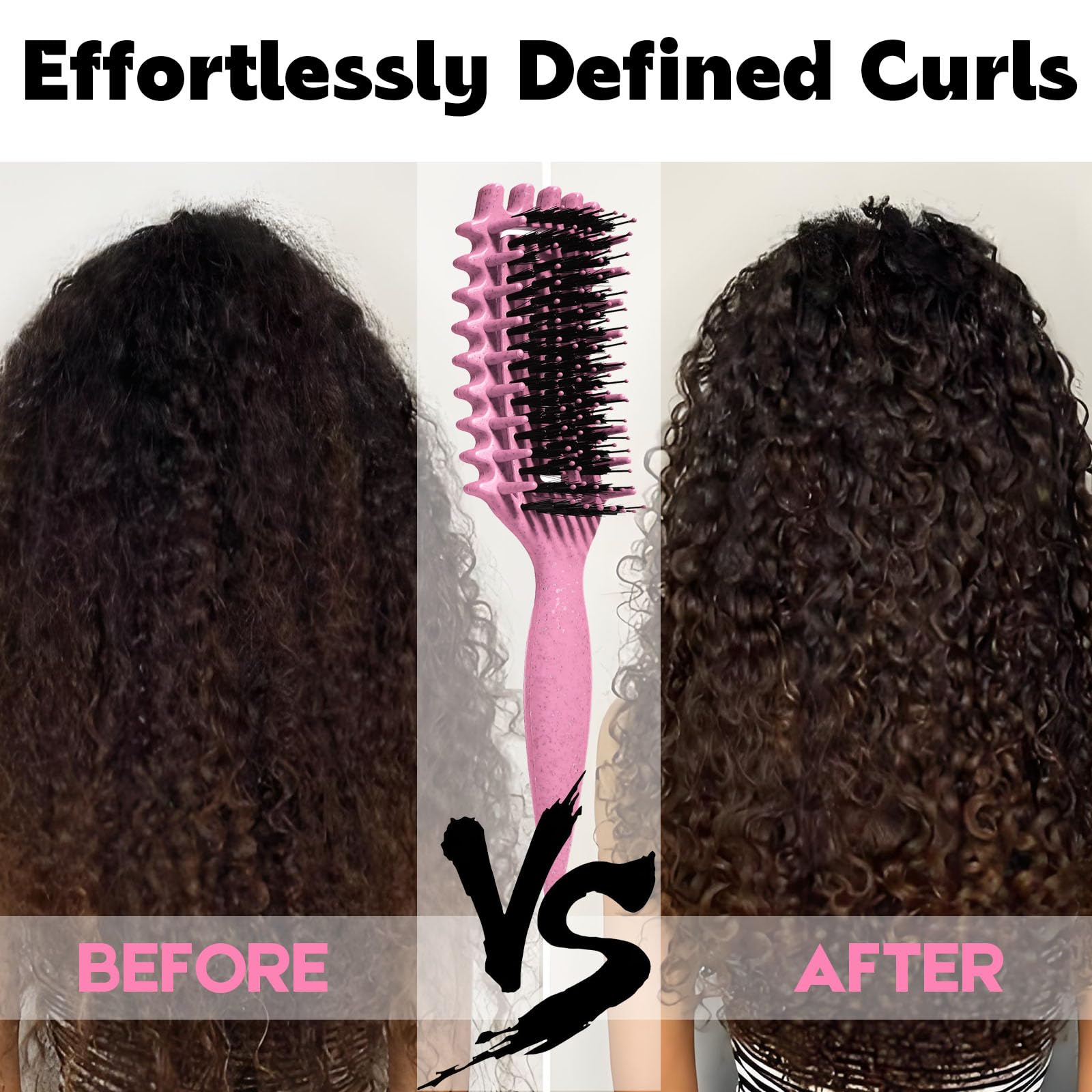MMBVSZ Candybrush: ideal para cabello mojado o seco, cuidando rizos sin daño