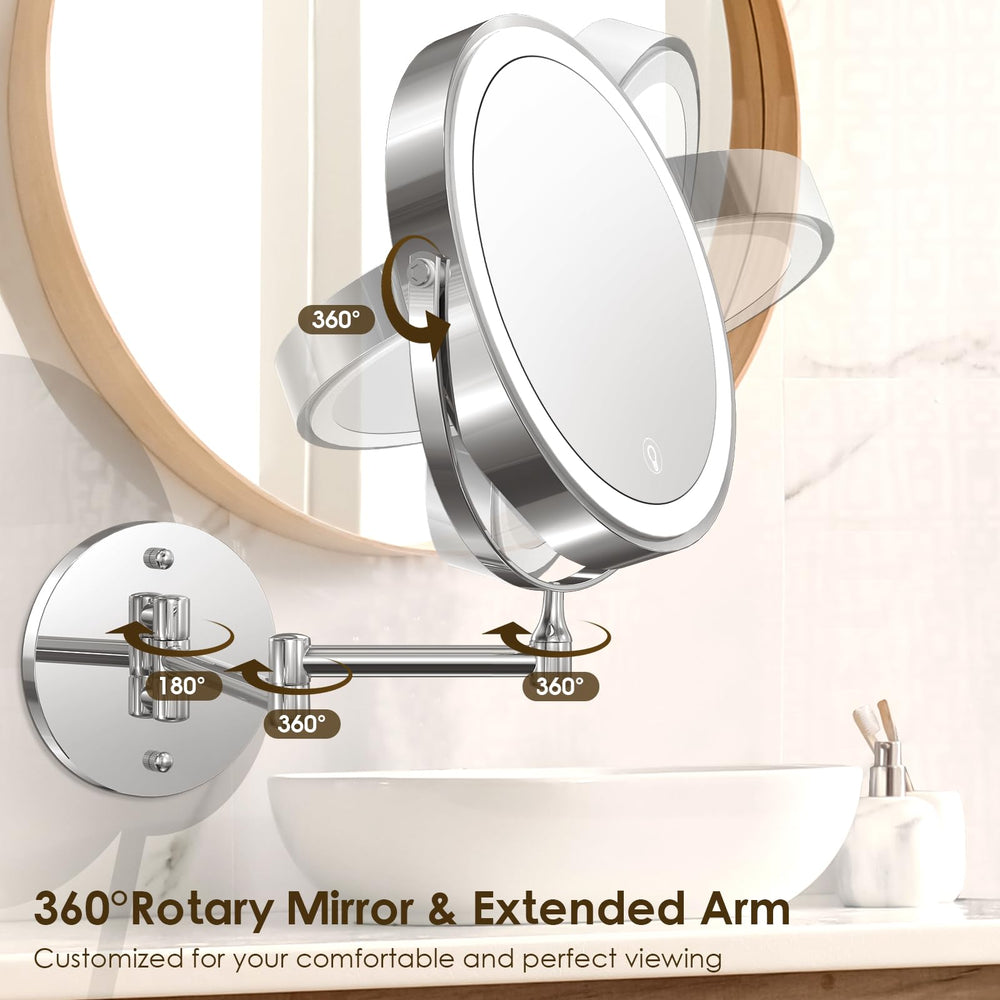 MNIENT miroir design argenté, fini élégant et durable