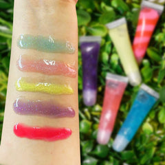 M&U lip gloss provides gentle hydration using plant-based ingredients.
