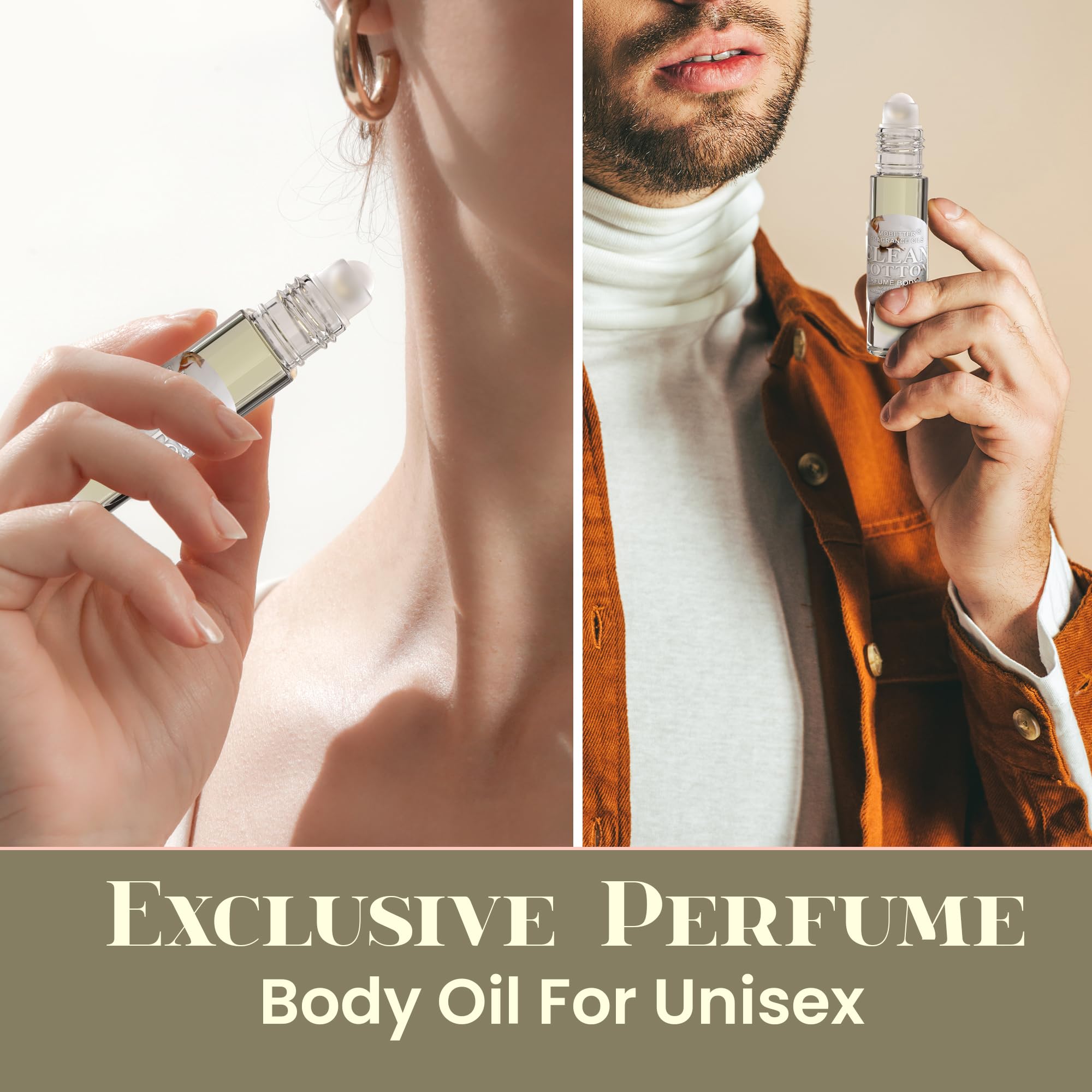 MOBETTER Perfume corporal con nota algodonada para momentos relajantes.