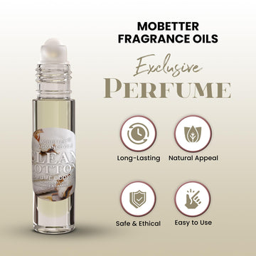 MOBETTER Aceite perfumado para cuerpo en aplicador rodante, práctico para viaje.