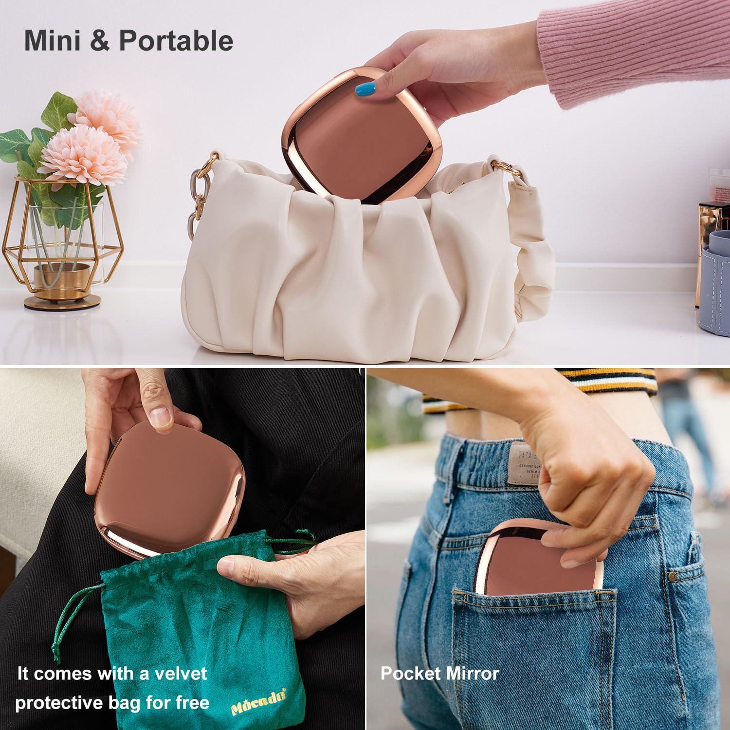 Diseño compacto para bolso y retoques en cualquier lugar