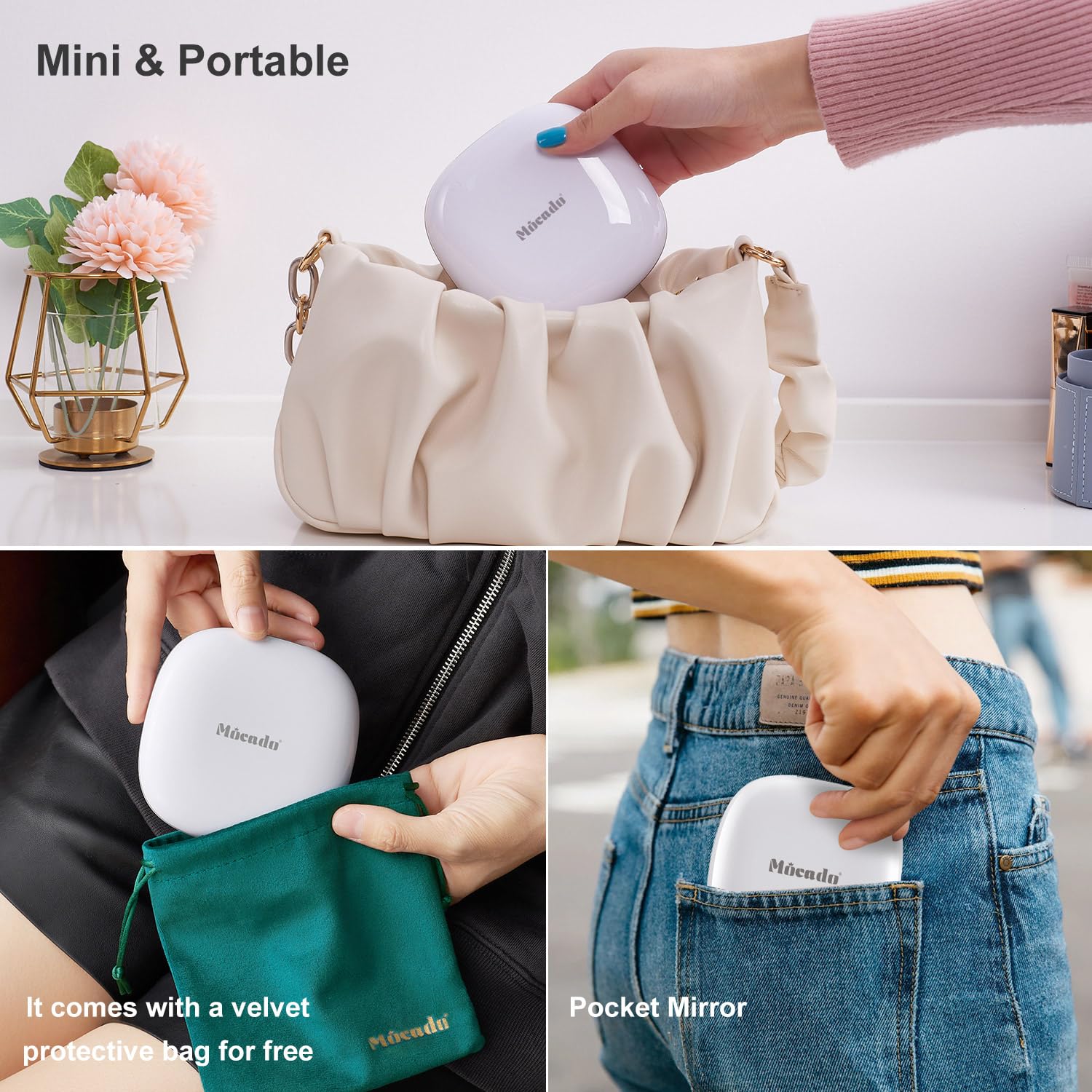 Mocado funda de terciopelo para almacenamiento seguro y protección.