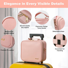 Organizador de maquillaje Mocado, resistente y duradero para viajes cómodos.