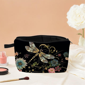 MoCaliduccious Libélula, bolsa de maquillaje compacta para usos múltiples.