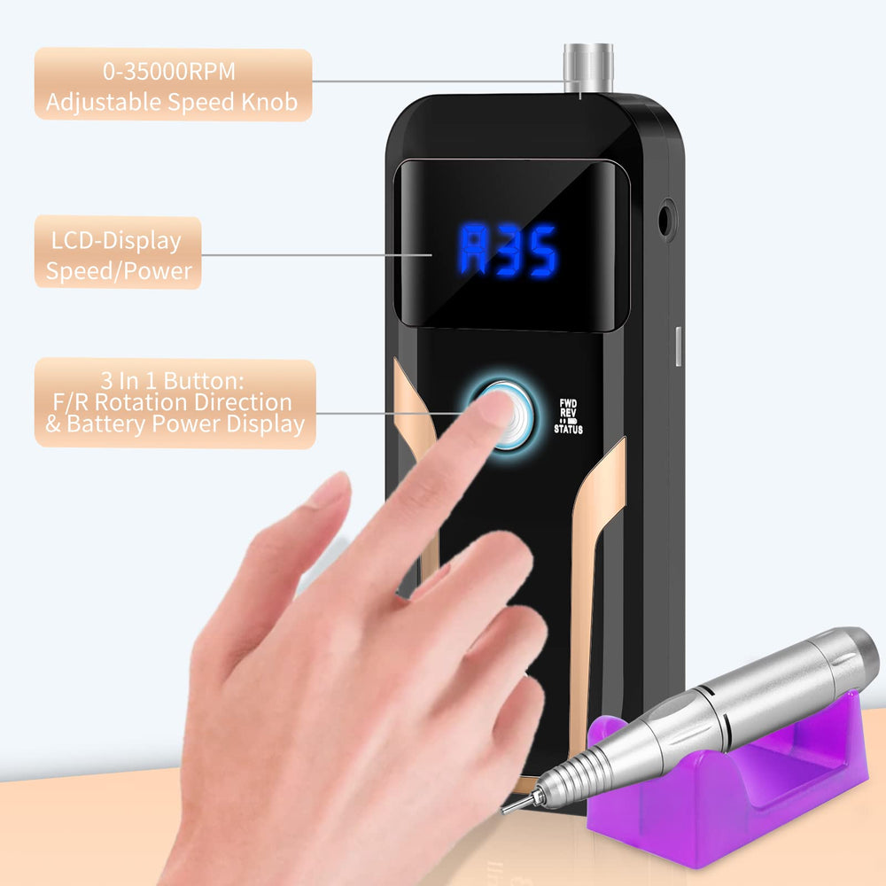 MOCOWIND diseño de bajo calor y bajo ruido para uñas.