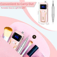 Control de velocidad con LCD de MOCOWIND para ajustar precisión en manicura.