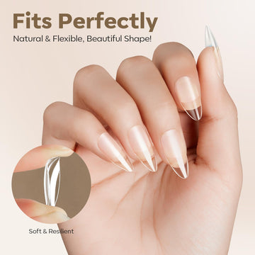 Modelones 12 tallas diferentes, 18 uñas por talla para ajuste