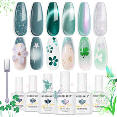 Modelones 6-color gel polish set for versatile at home manicures