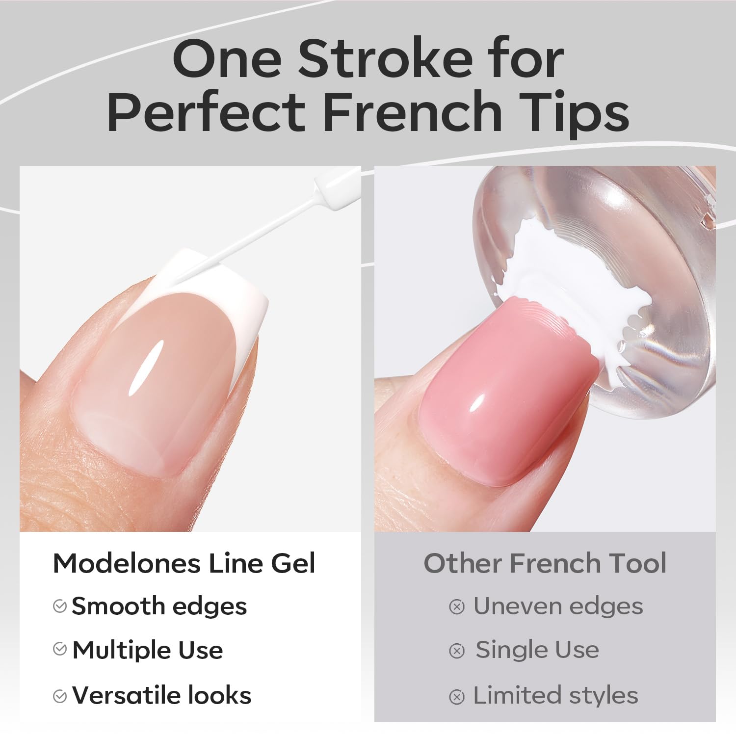 Acabado liso y sin burbujas gracias a la fórmula de Modelones