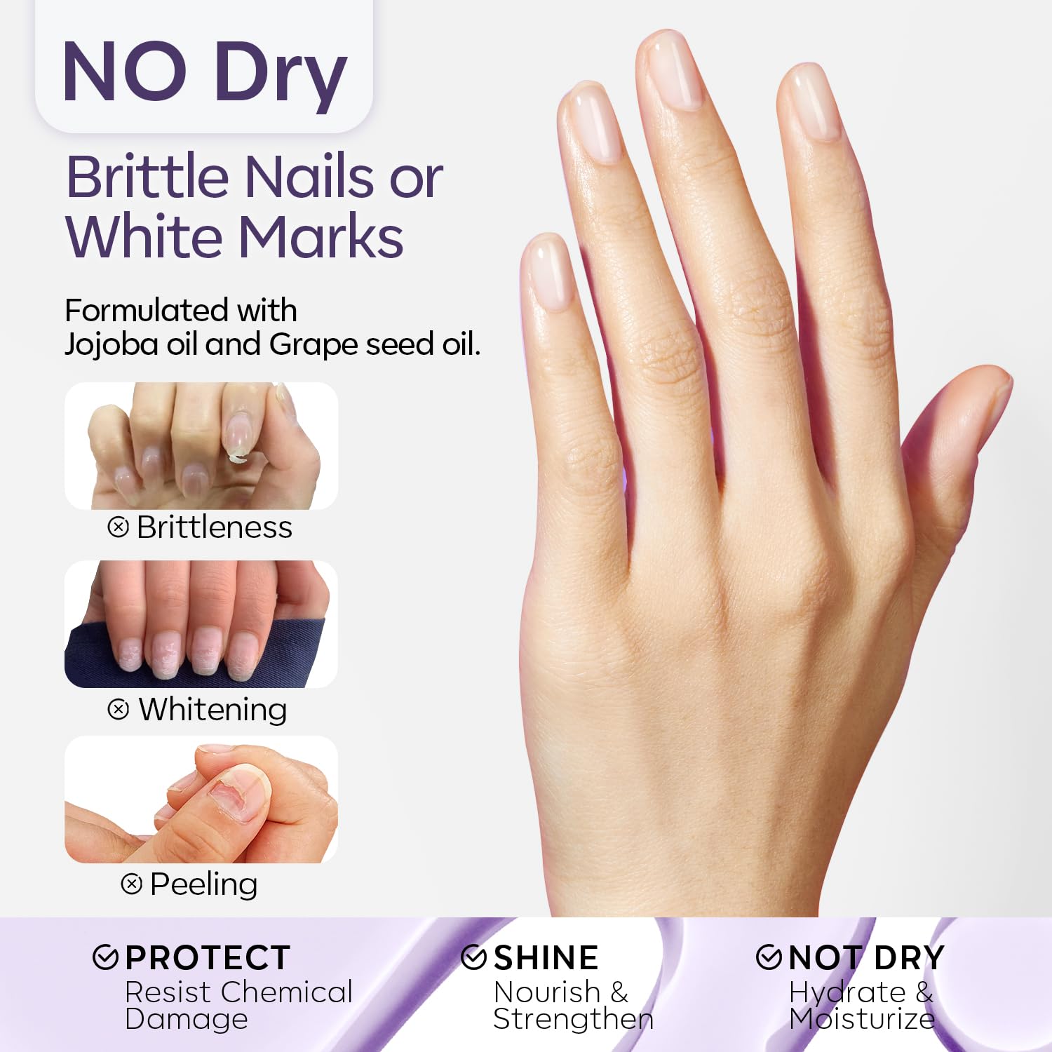 Modelones aplicación con algodón facilita remover esmalte con poca fricción.