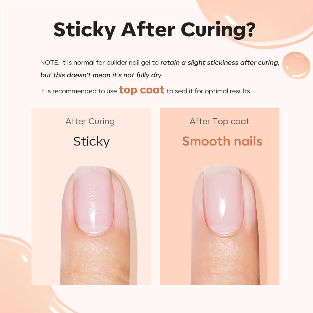 Apex y fortalecimiento con gel de modelones para uñas sólidas