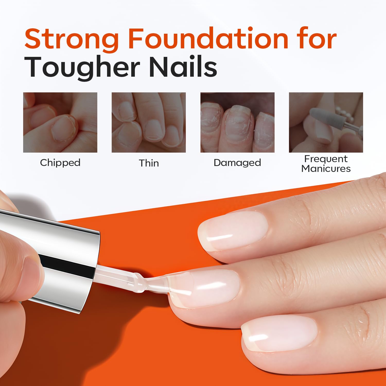 Modelones aplicación con pincel ancho para una capa uniforme sin burbujas.