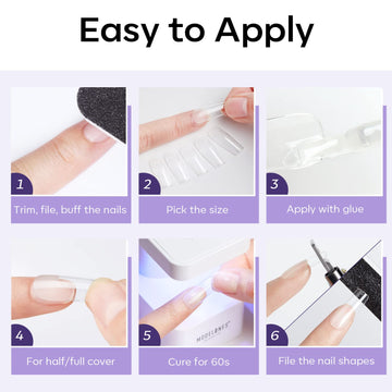 Aplicación sencilla de Modelones para crear uñas en casa.