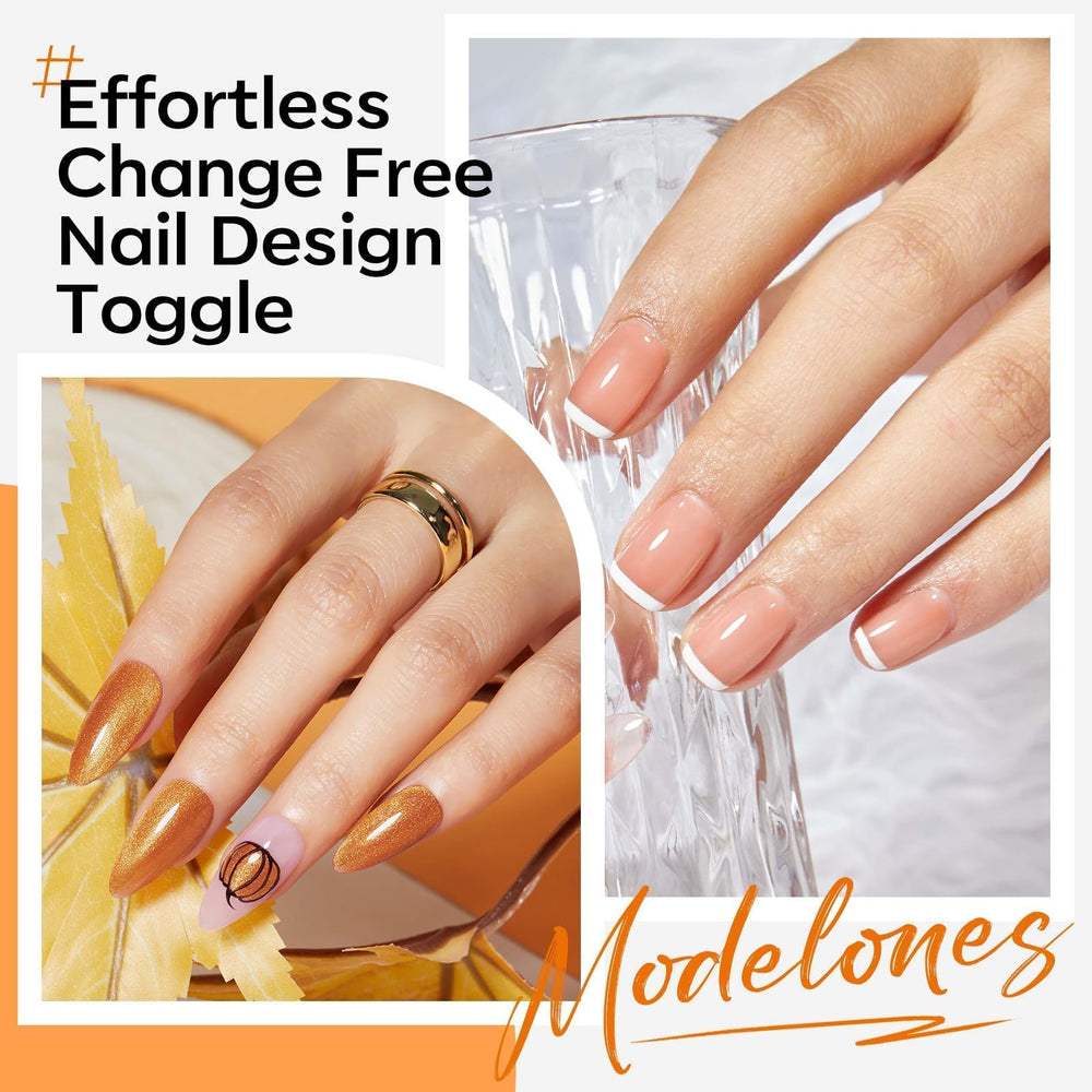 Modelones aplicación sin lámpara, manicura rápida y práctica.