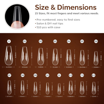 Modelones nail tips arranged for easy at home gel polish and nail art projects