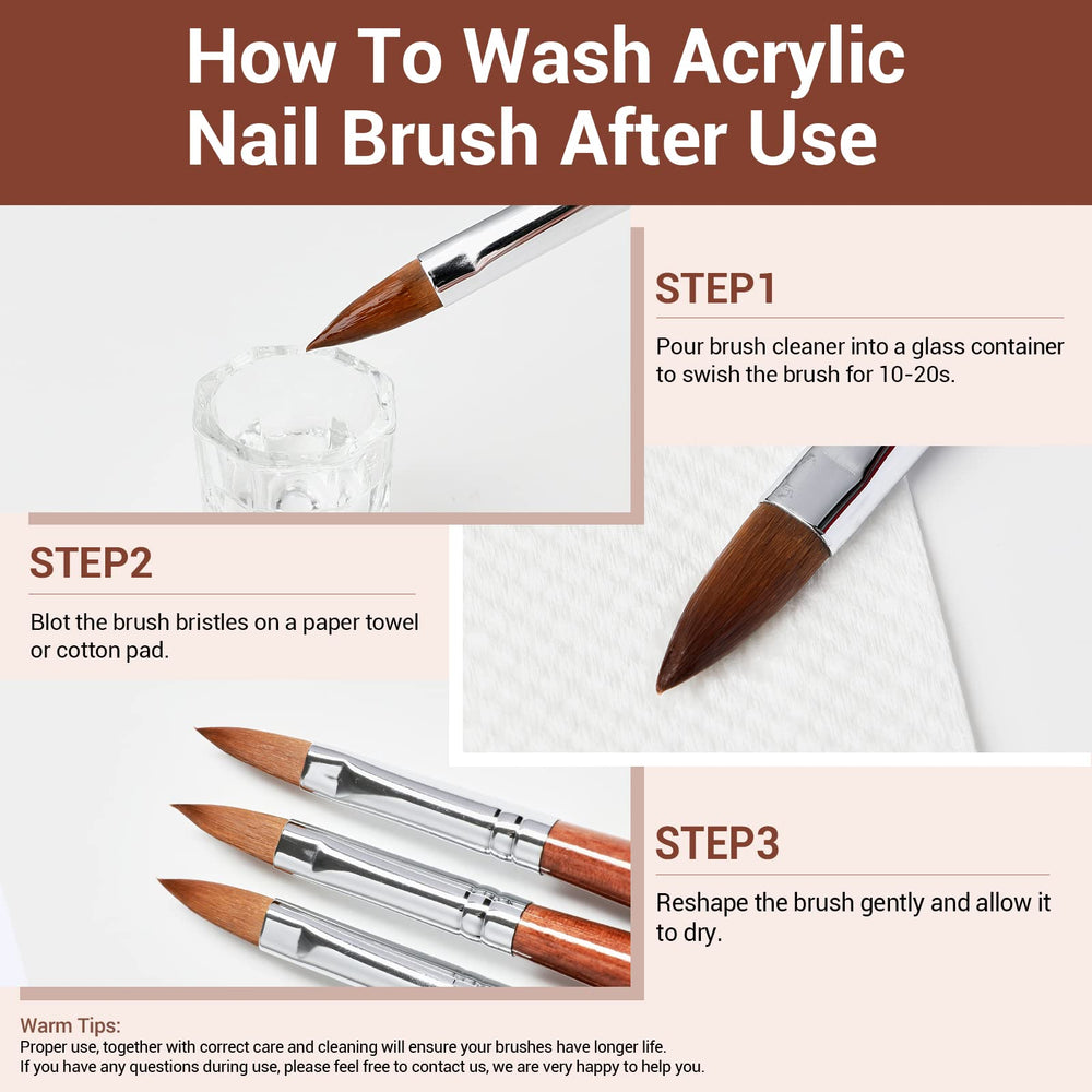 Pincel MODELONES para extensiones y tallados de uñas con acabado suave