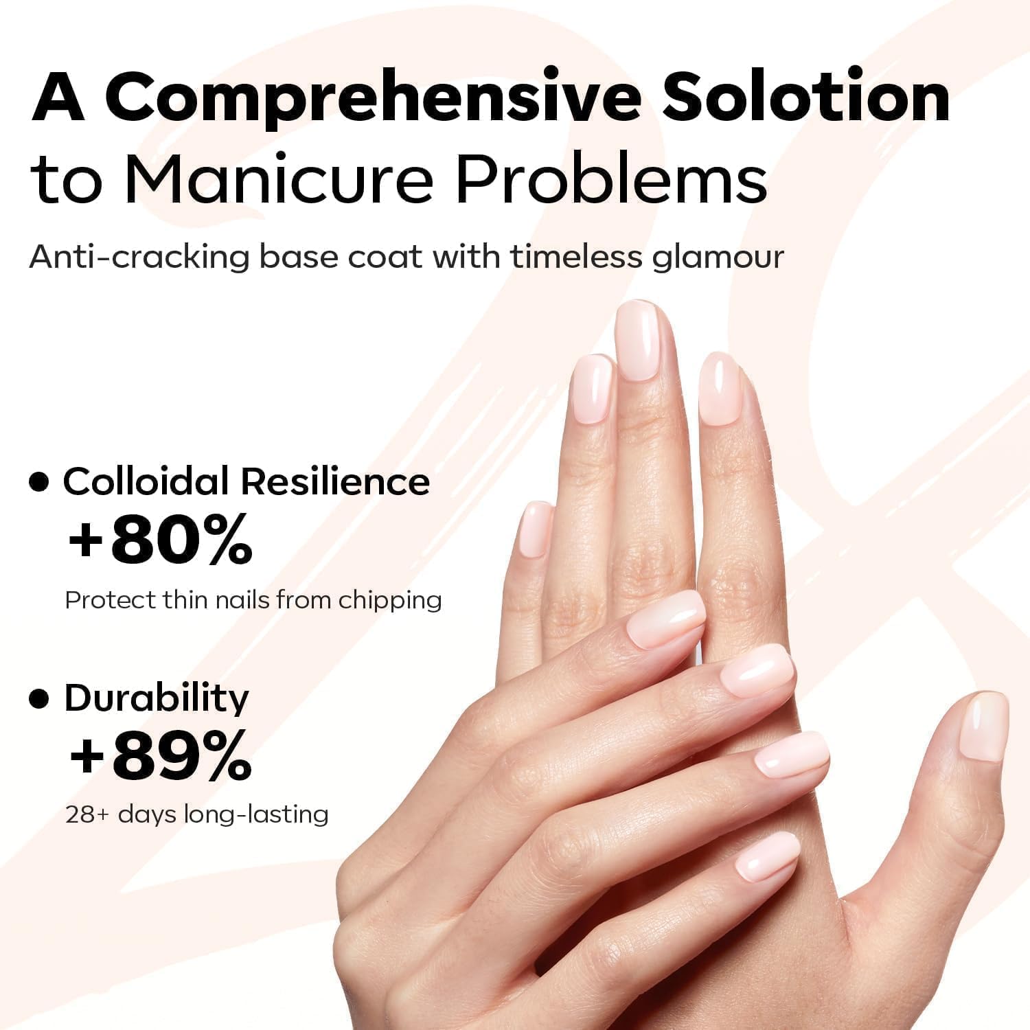 modelones base gel formula saludable con resina natural para uñas más sanas.