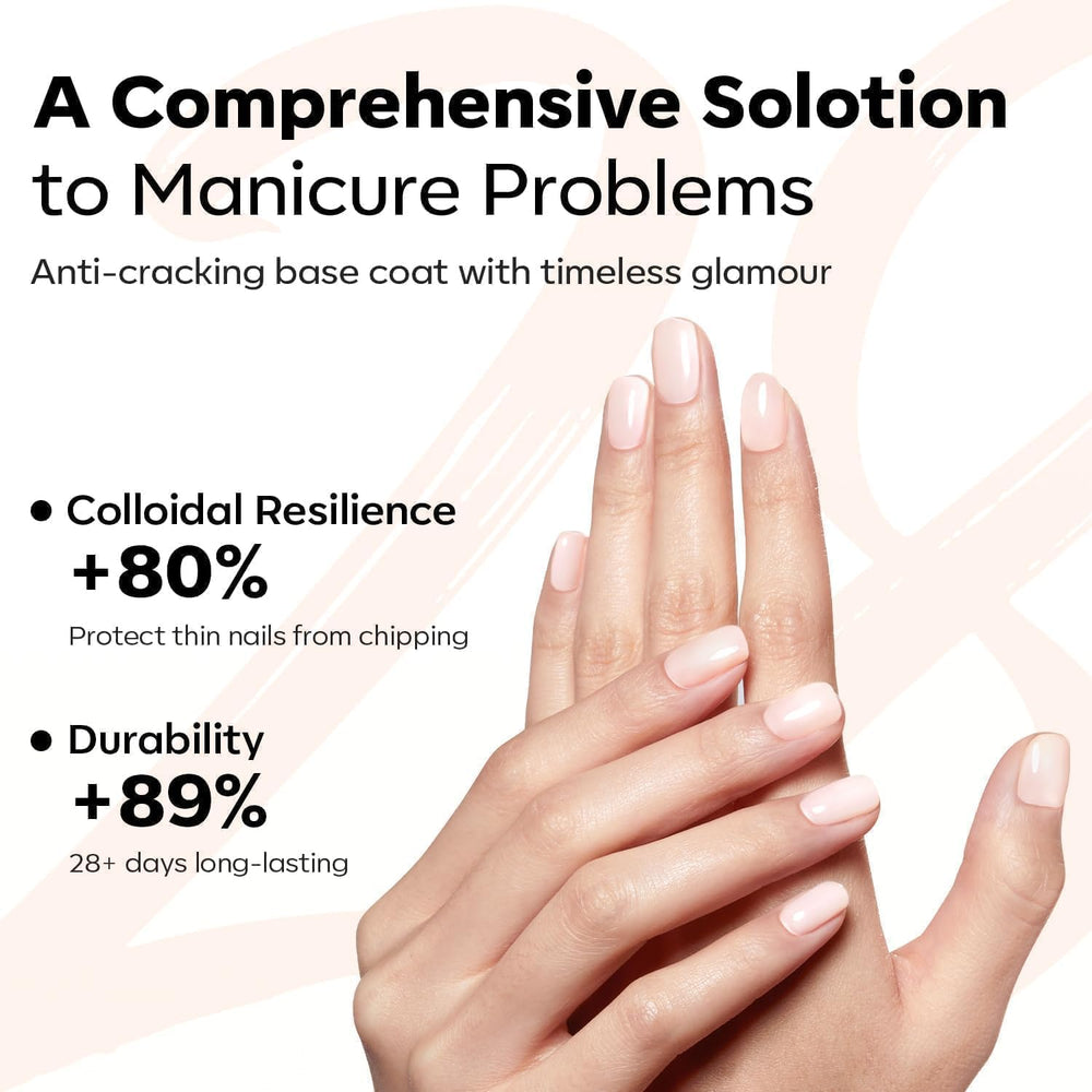 modelones base gel formula saludable con resina natural para uñas más sanas.