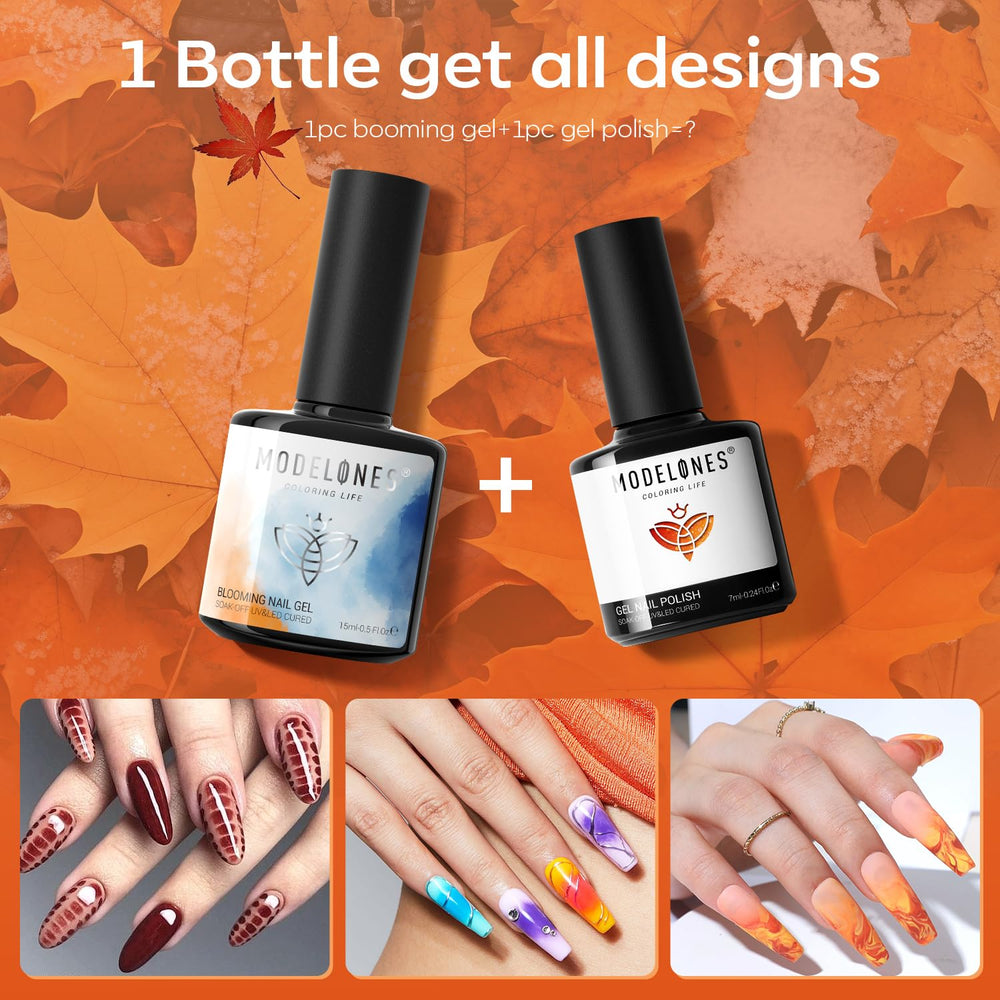 Modelones Blooming Gel: arte en acuarela para un look colorido y ligero.