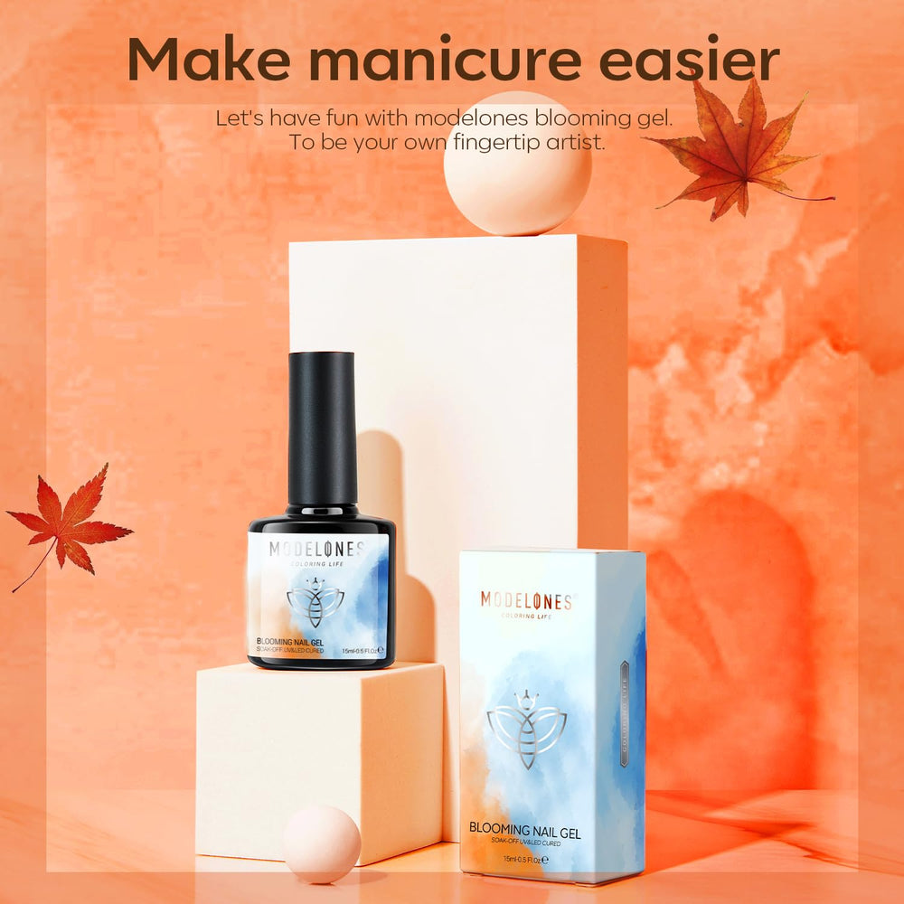 Modelones Blooming Gel: permite lograr patrones florales con acabado suave y elegante.