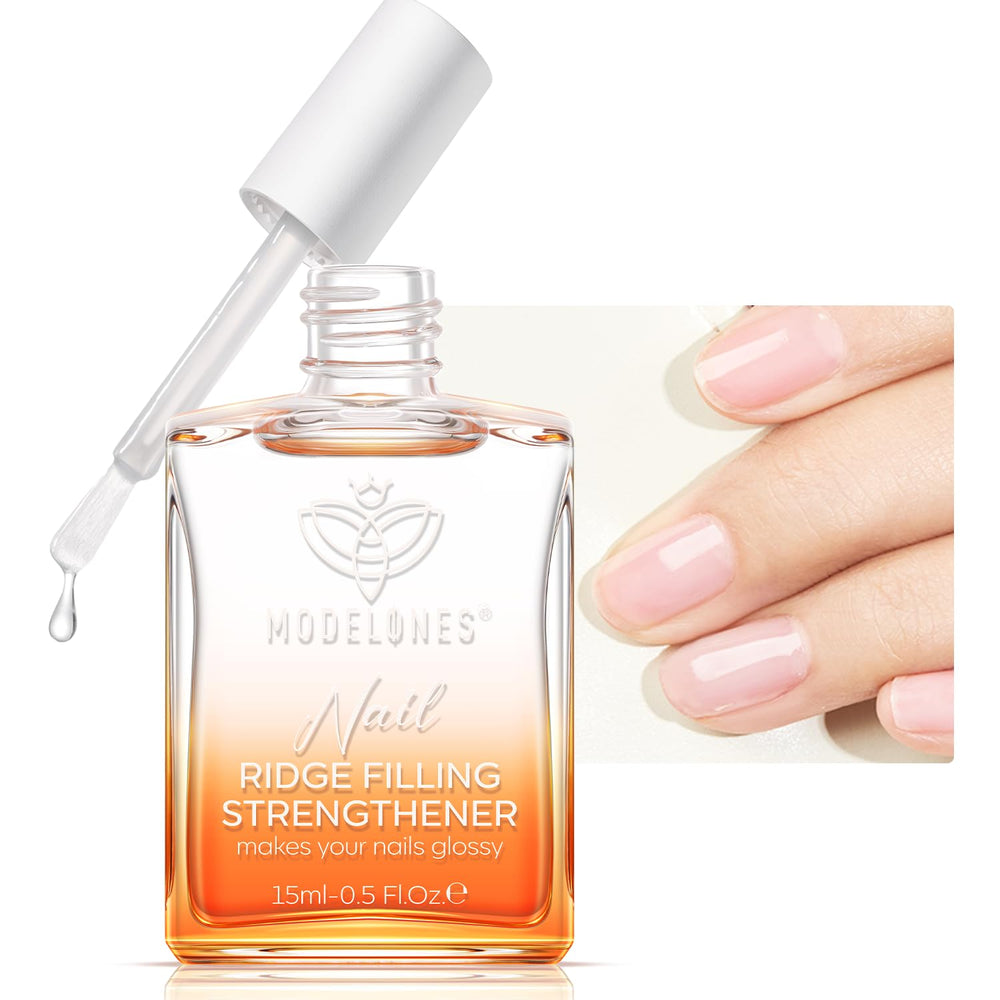 Modelones fortaleza uñas: se observa la botella con fortalecimiento para uñas frágiles.