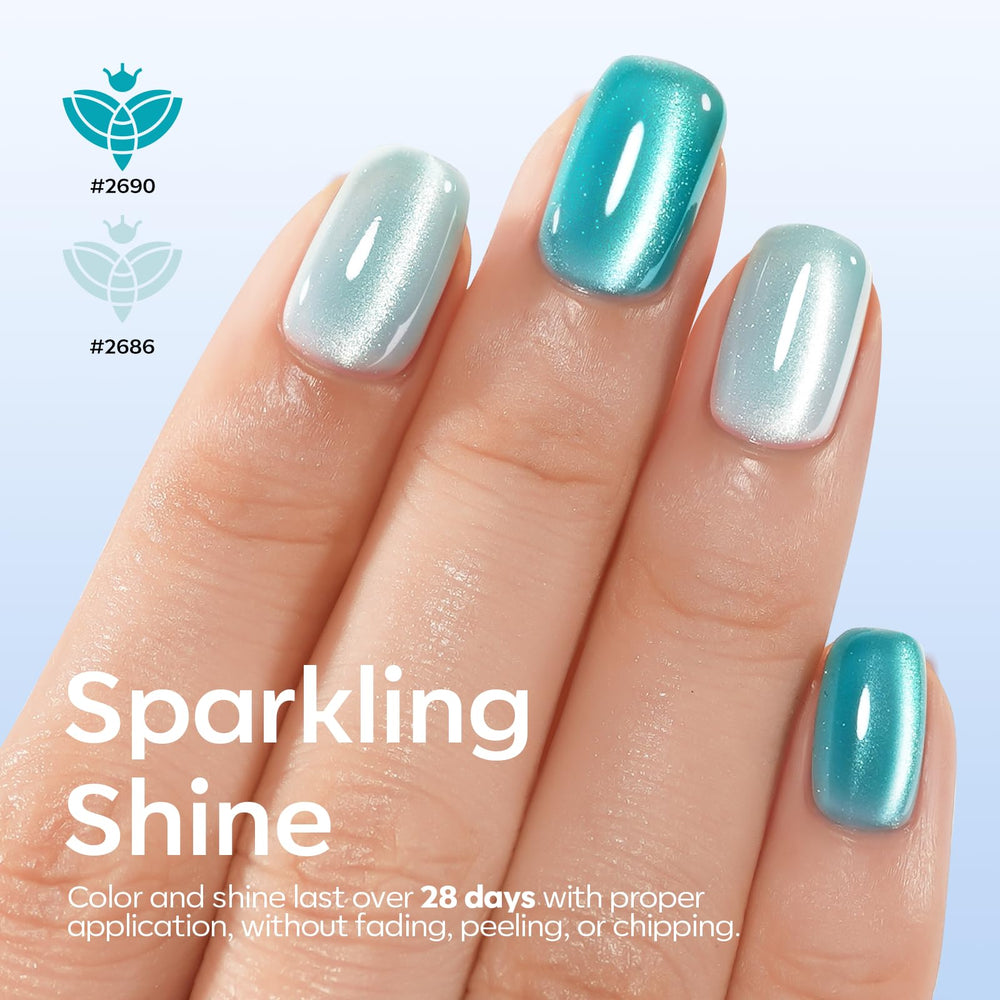 Modelones frascos gel ojo de gato de 7 ml listos para usar