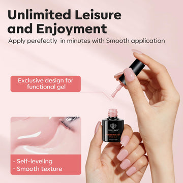 Modelones Builder Nail Gel enables gem decoration with a clean finish.