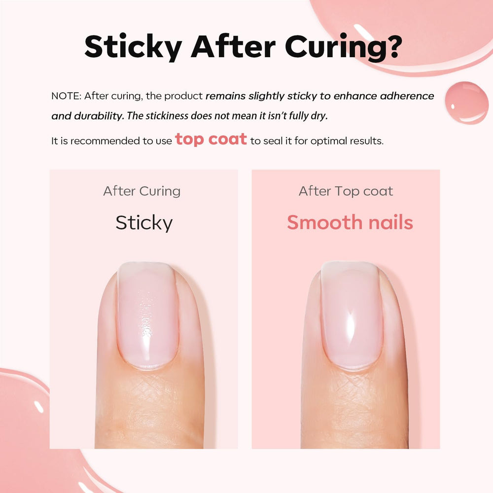 Modelones Builder Nail Gel extends nail length with natural thickness.