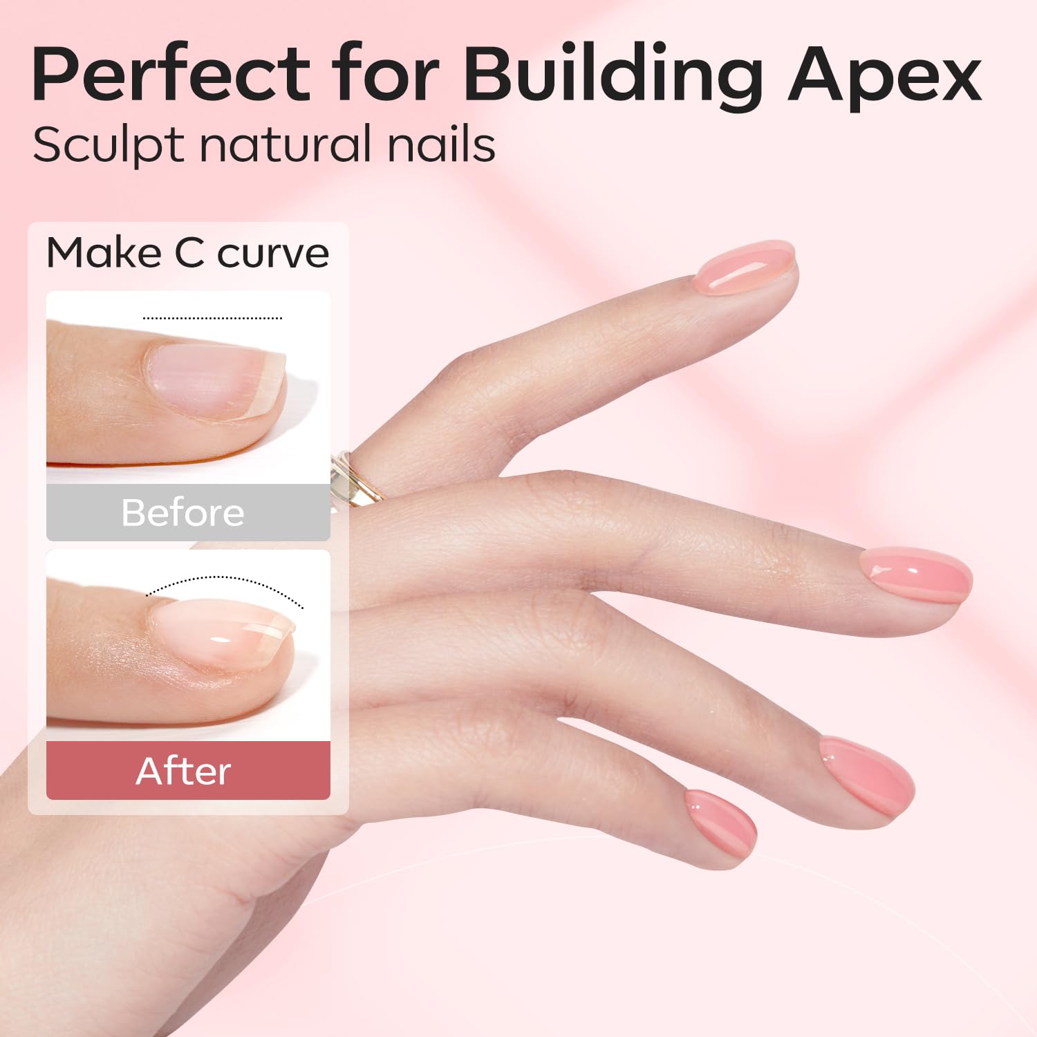 Modelones gel sin burbujas, acabado liso