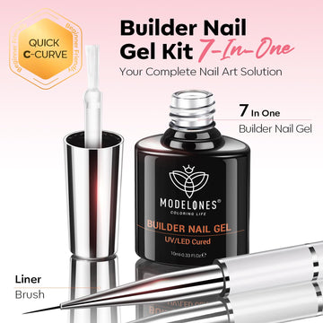 Modelones Builder Nail Gel uso-en-casa para obtener acabados profesionales