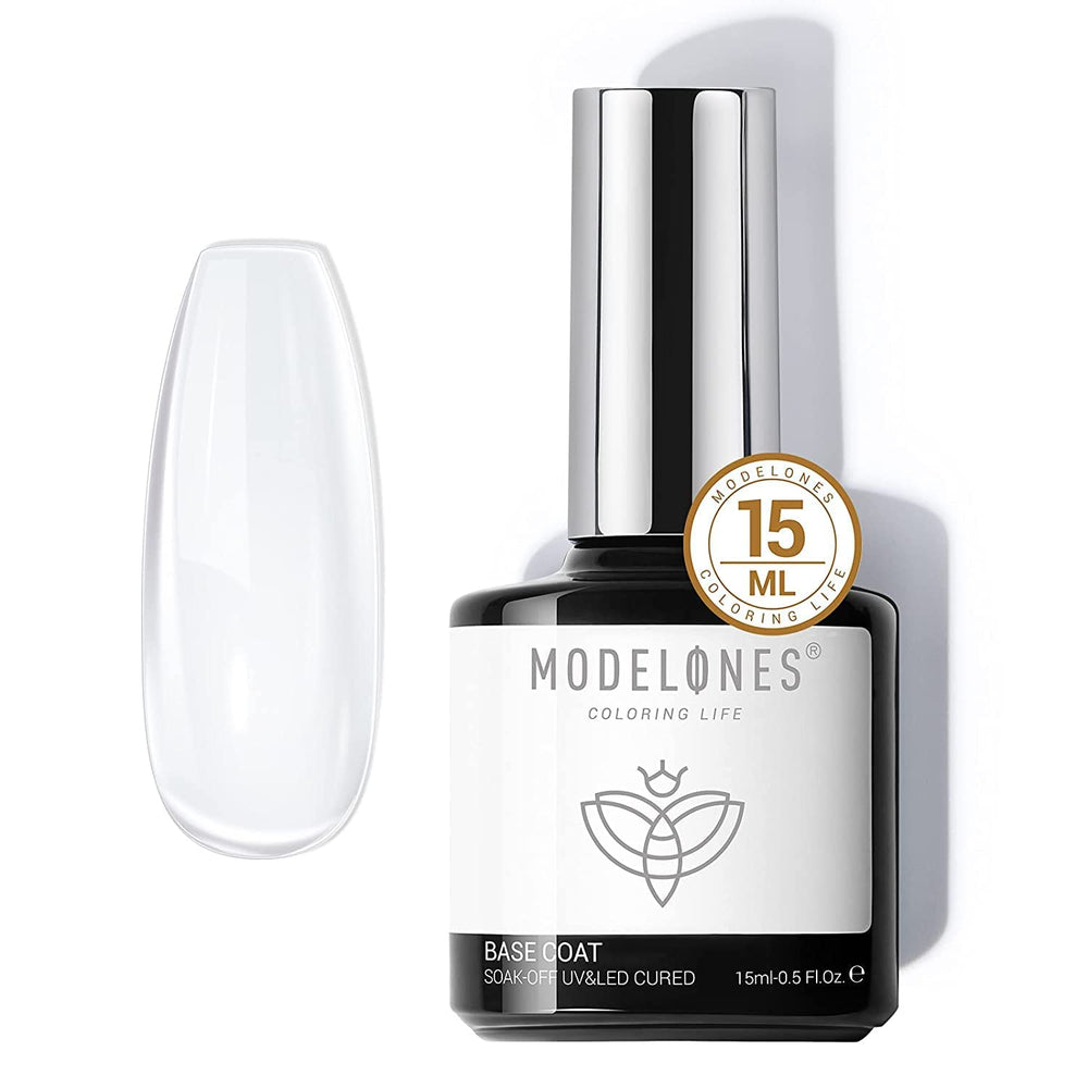 modelones capa base gel 15 ml mejora adherencia del color en uñas