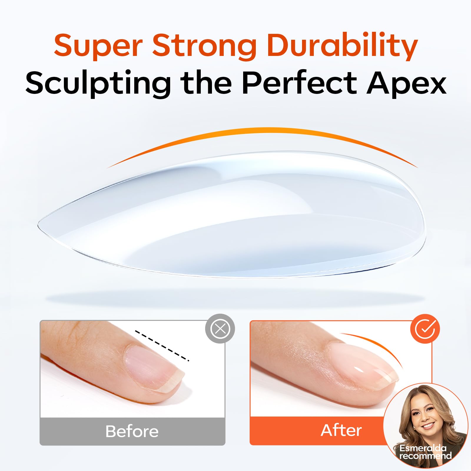 Modelones capa superior gel brillo sin limpiado, acabado liso y duradero.