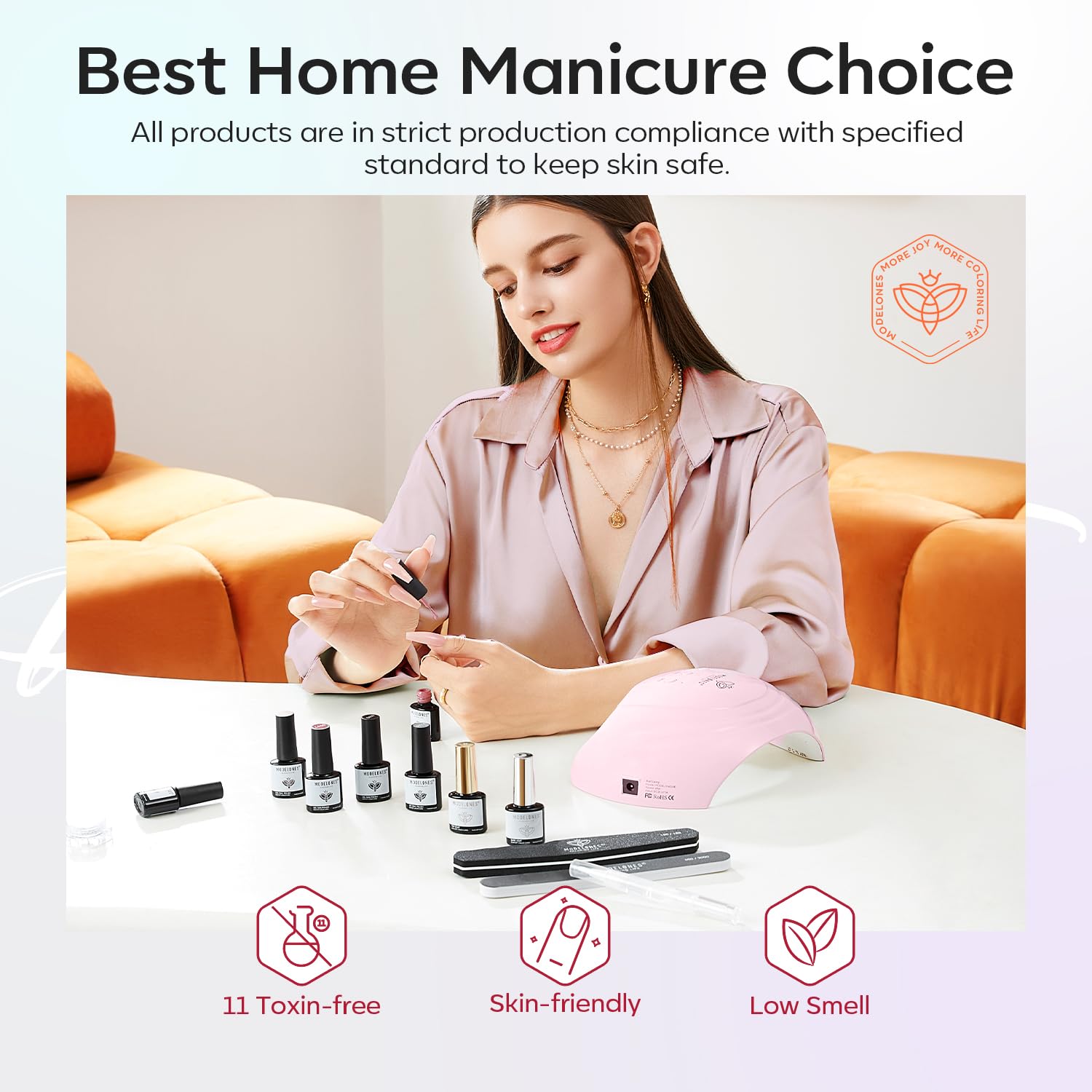 Modelones Cat Eye kit muestra diseños variados en uñas