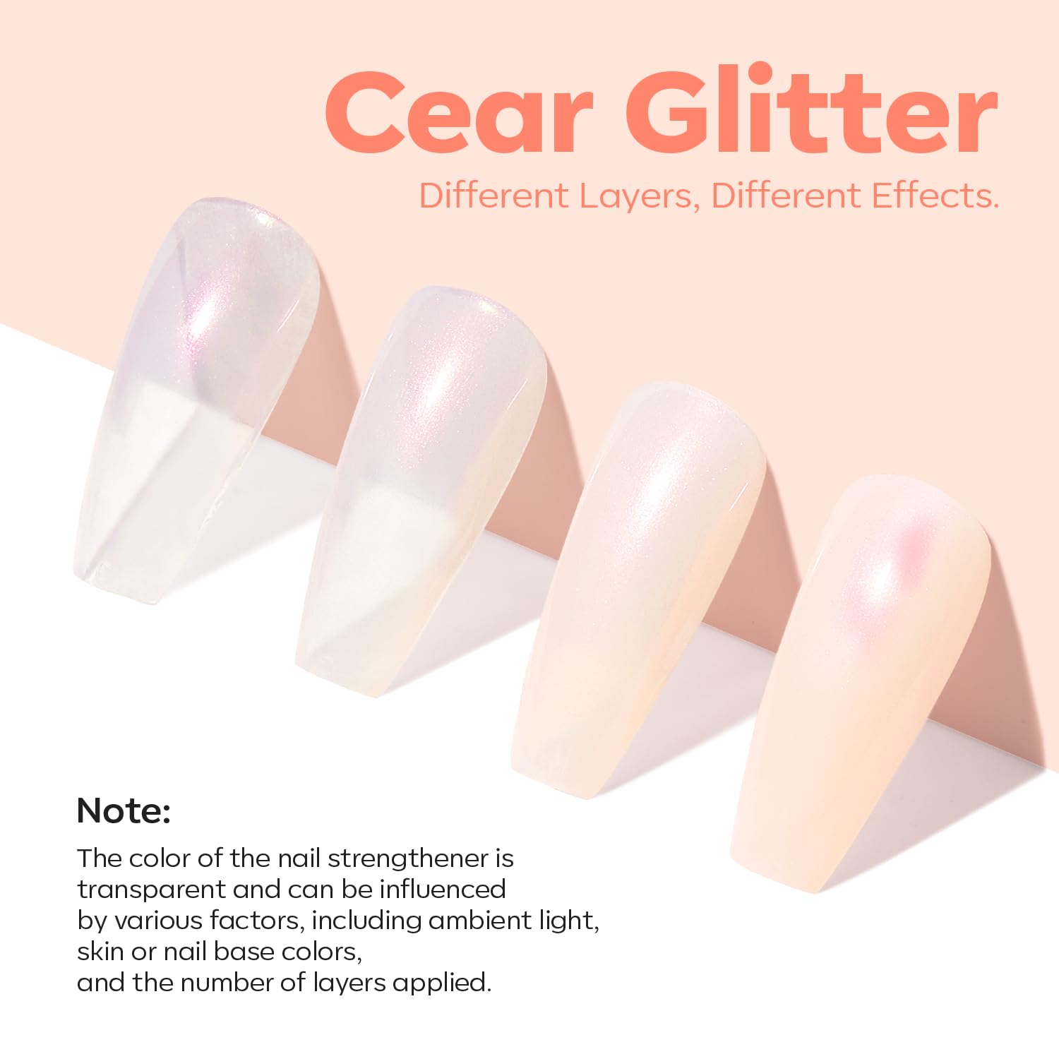 Cobertura de imperfecciones en uñas dañadas con translúcido.