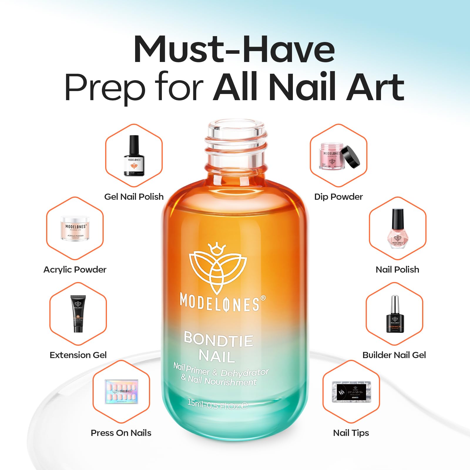 Modelones compatibilidad con acrílico y gel para diferentes técnicas.