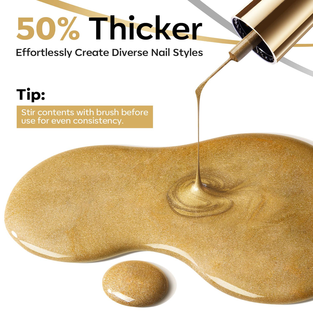 Modelones delineador de gel plata con efecto espejo 3D.