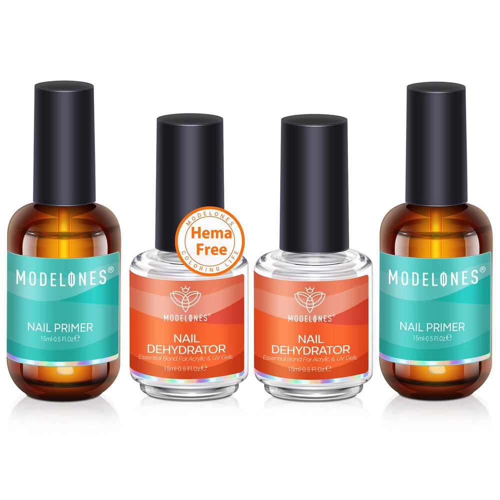 Modelones deshidratador y primer para uñas, 15 ml, mejora adherencia de gel y esmalte