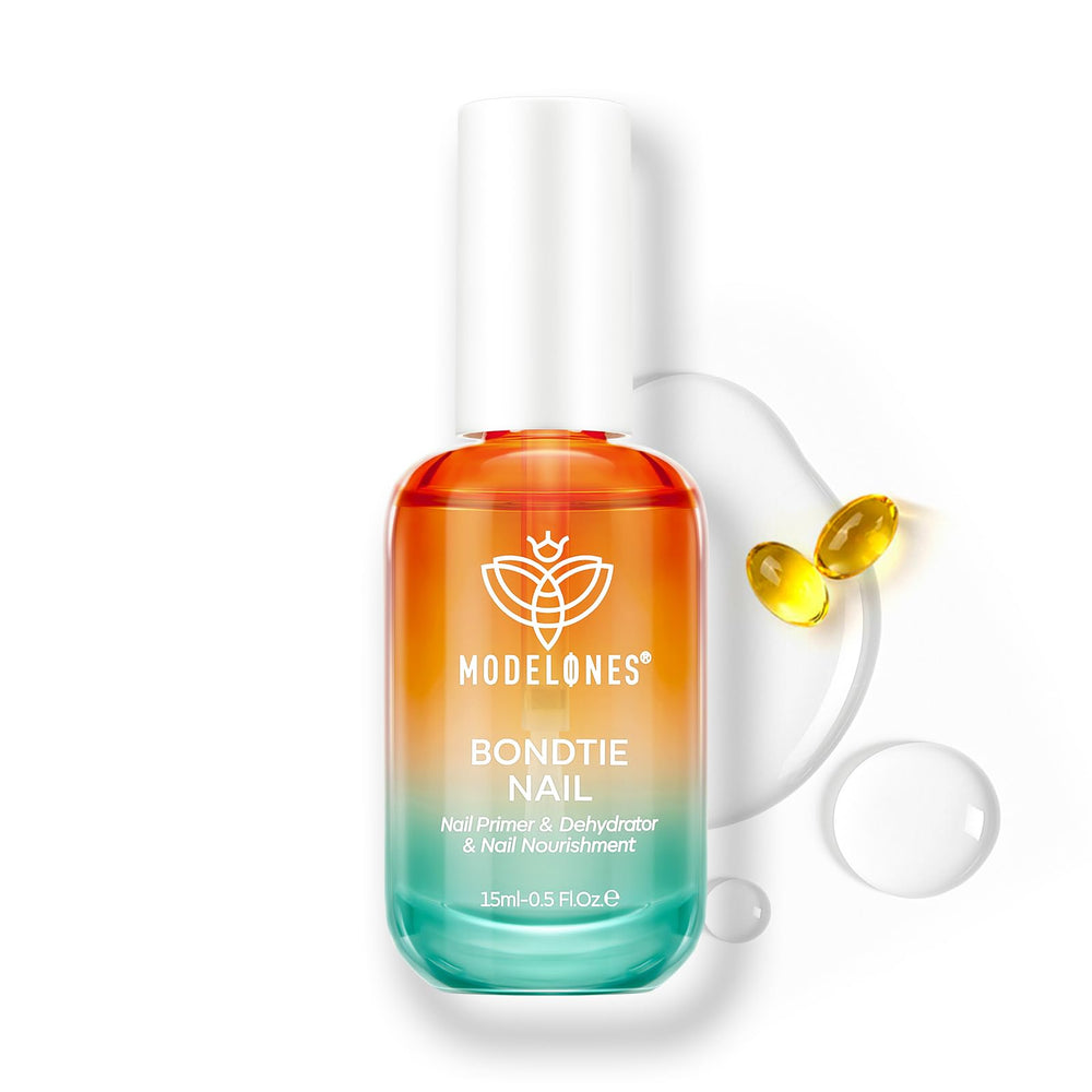 Modelones deshidratante-primer uñas 3-en-1 para mayor adherencia.