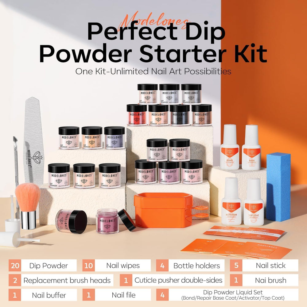 Modelones Dip Powder sin lámpara permite secado al aire cómodo.