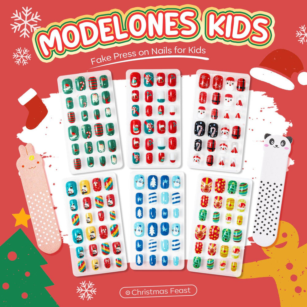 Modelones diseños divertidos para uñas de niñas, colores brillantes para juego creativo