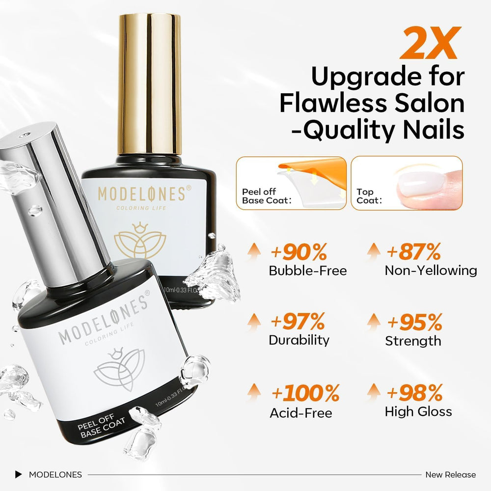 Modelones durabilidad de hasta 28 días, color intenso y duradero.