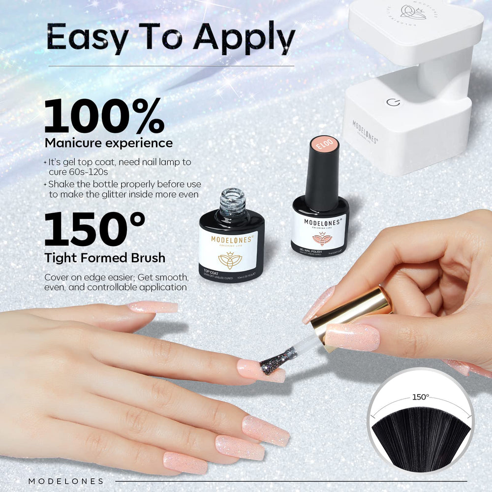 Modelones durabilidad de 28 días para uñas brillantes