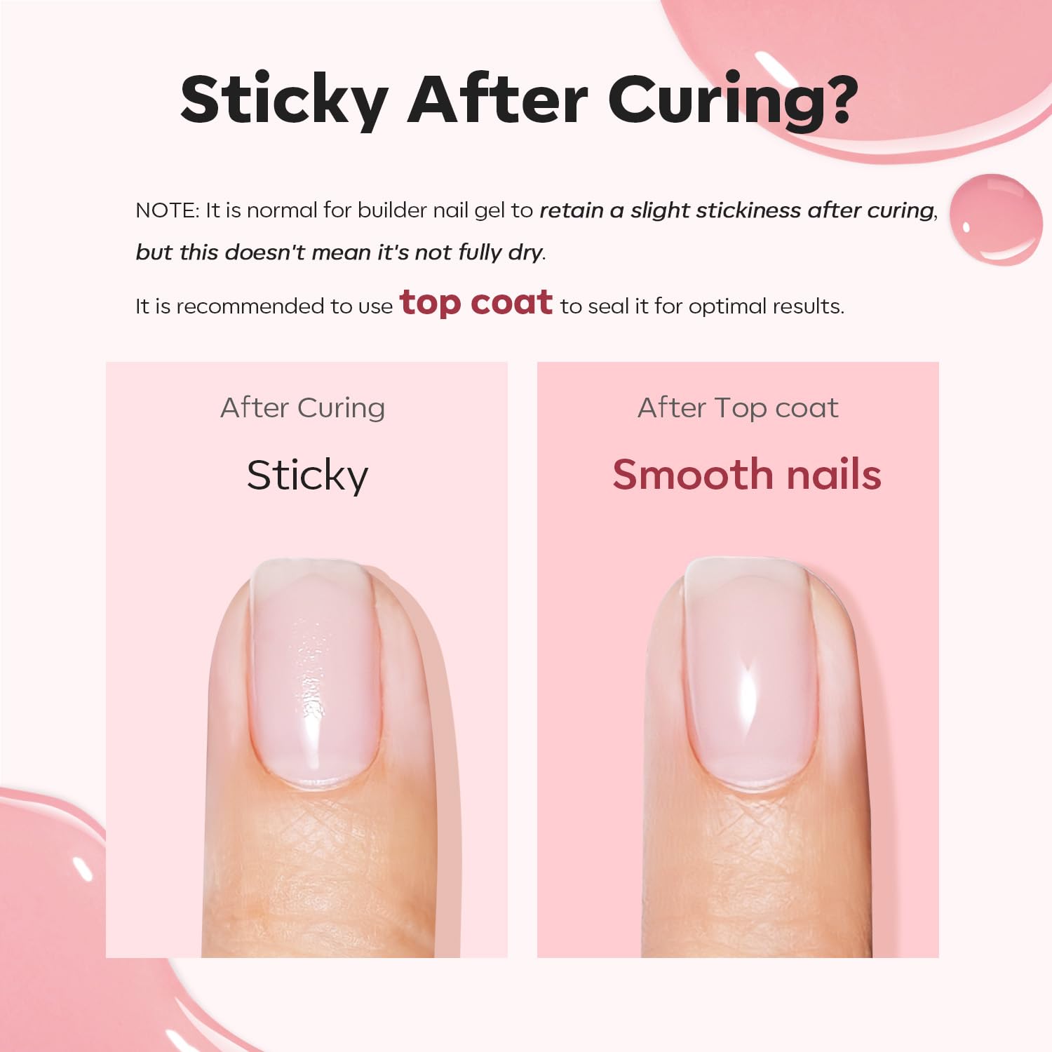 Modelones endurecedor de uñas, capa protectora y duradera.