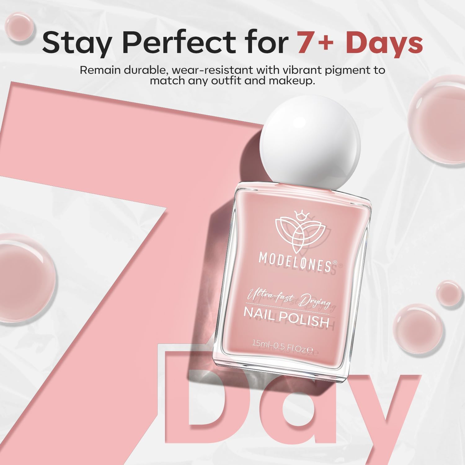 Base ideal para arte de uñas y manicuras creativas.