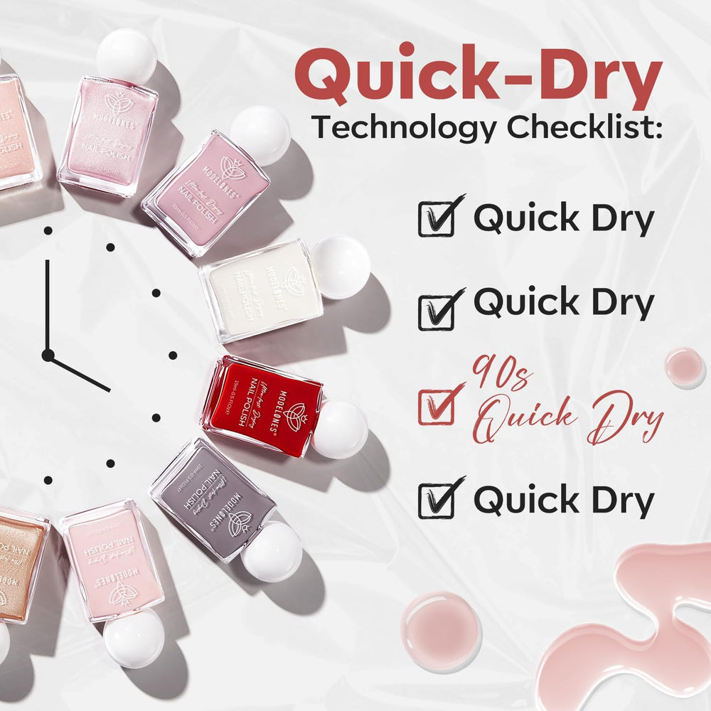 Fórmula suave y respetuosa con las uñas, libre de ingredientes tóxicos.