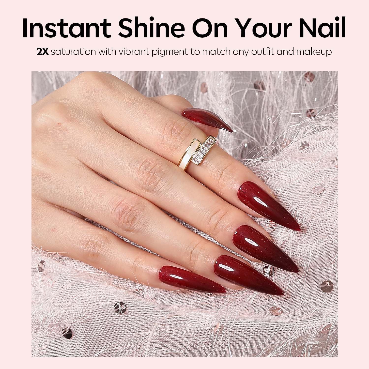 modelones esmalte gel con brocha Easy-Glide para aplicación suave