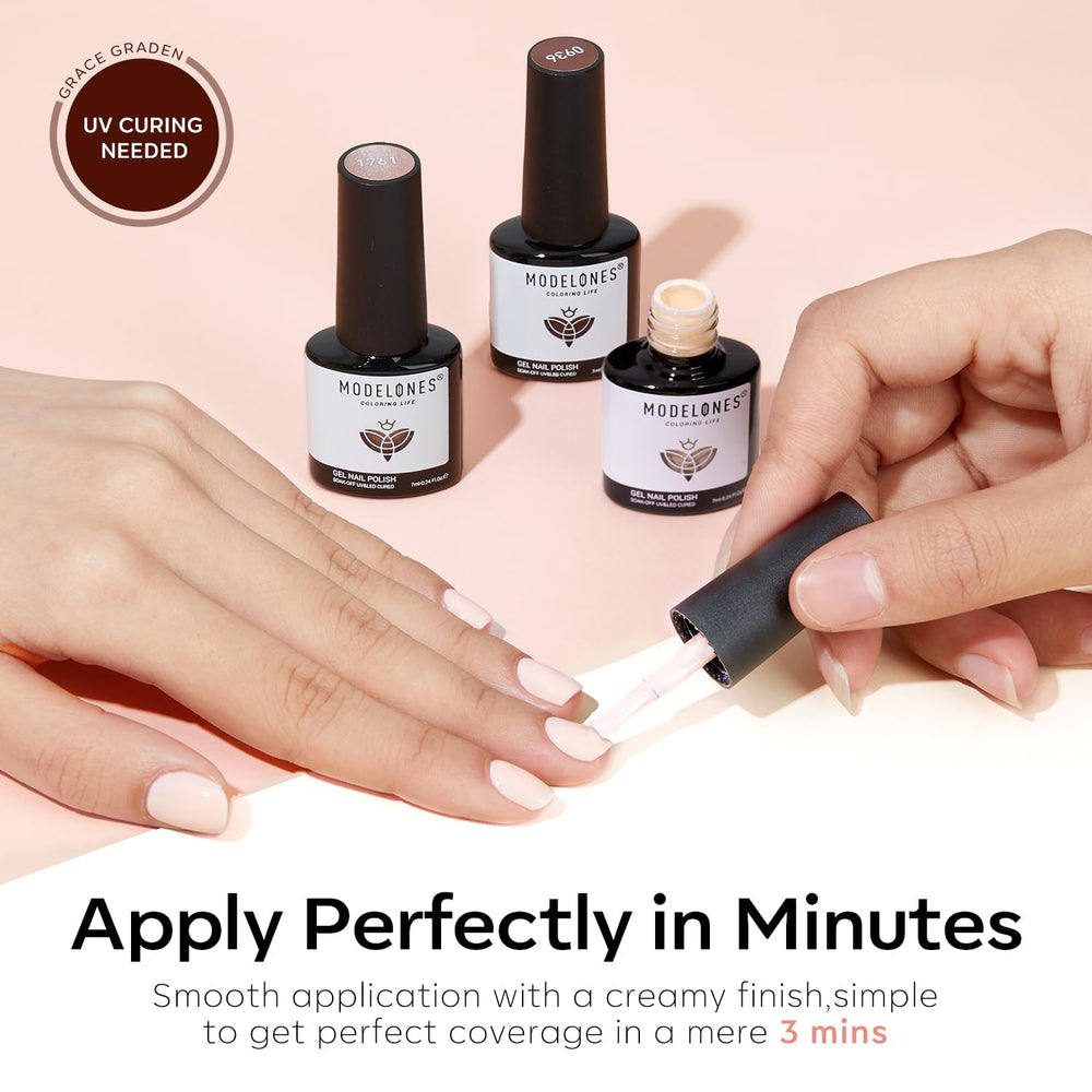 Modelones esmalte gel aplicación suave para manicura precisa