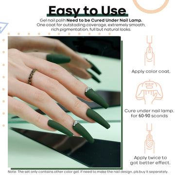 Modelones esmalte gel libre de crueldad y toxinas.