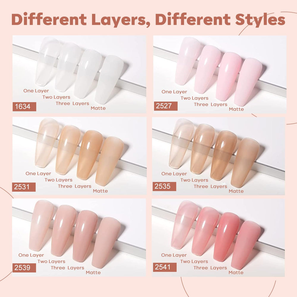 Modelones gel jelly blanco lechoso, translúcido para nude elegante.